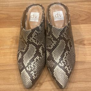 Dolce Vita animal print western half bootie clogs